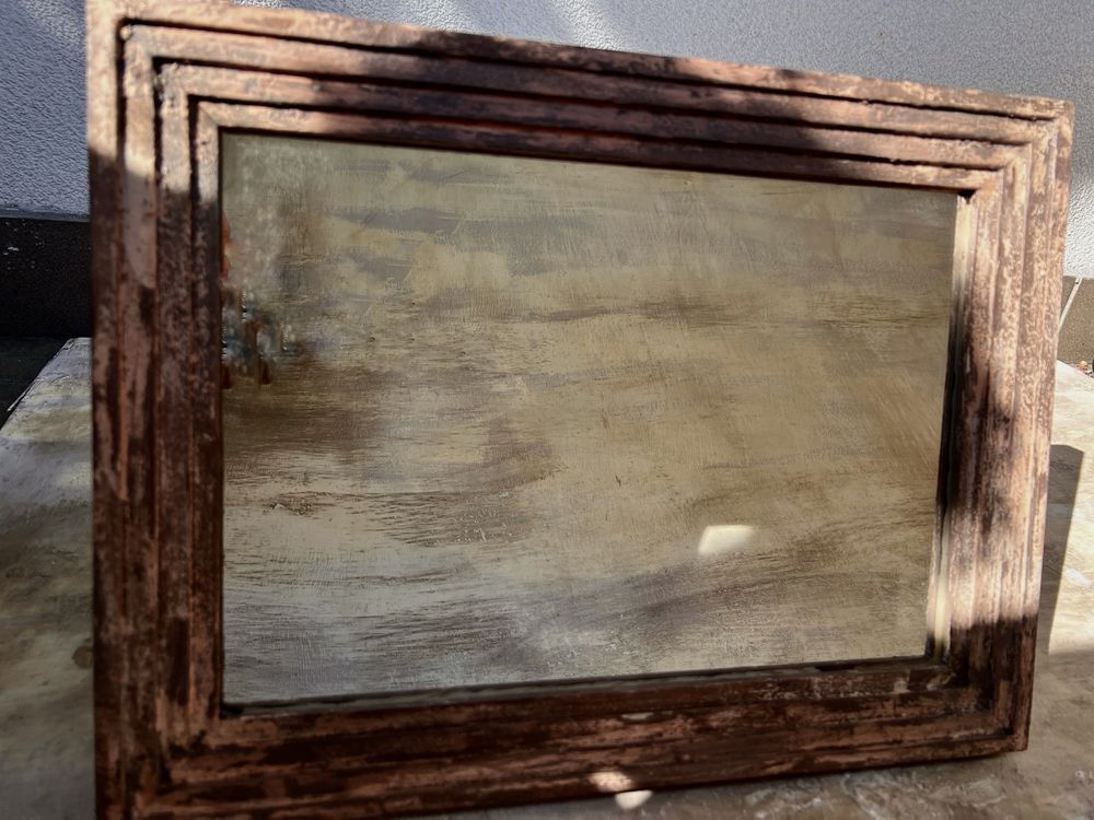 Lustro hand made drewniana rama