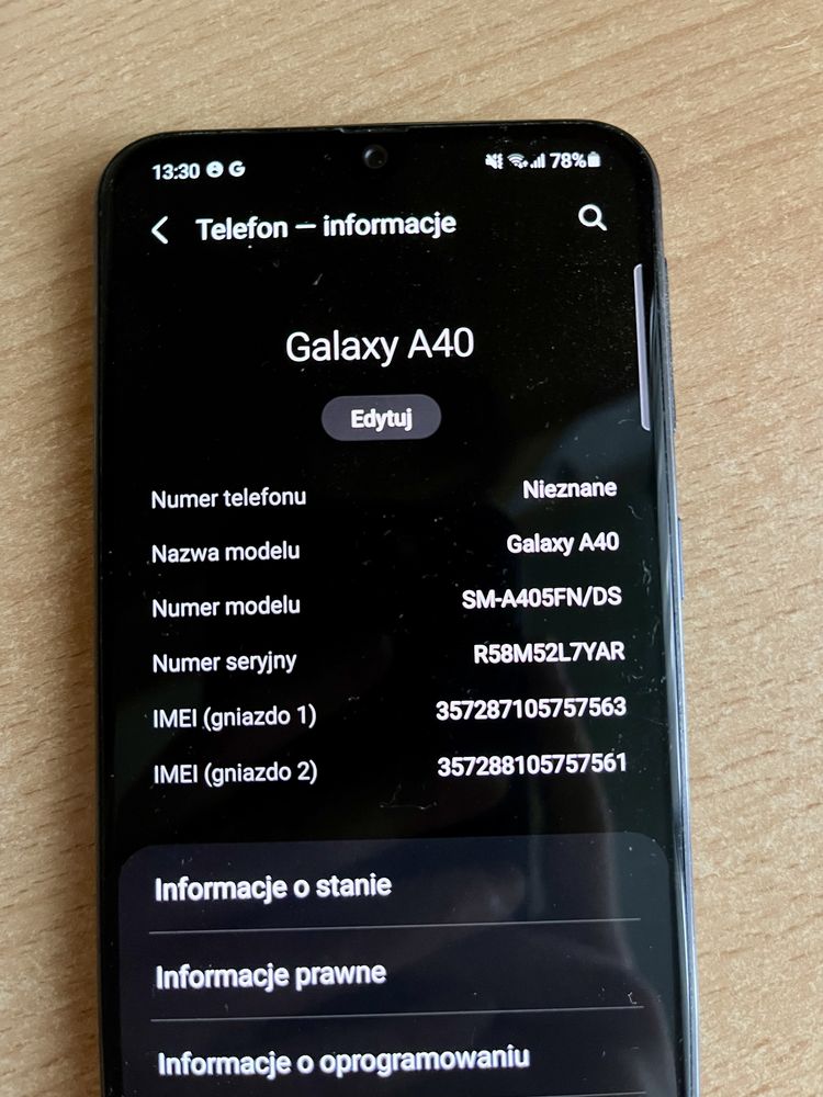 Samsung galaxy a40 (64GB)
