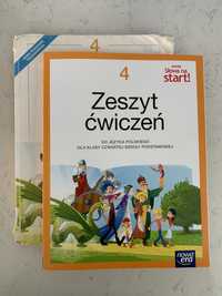 Nowe słowa na start 4 Język Polski ćwiczenia + książka gratis