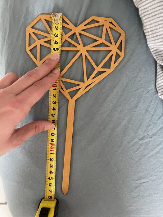 Topper na tort złoty