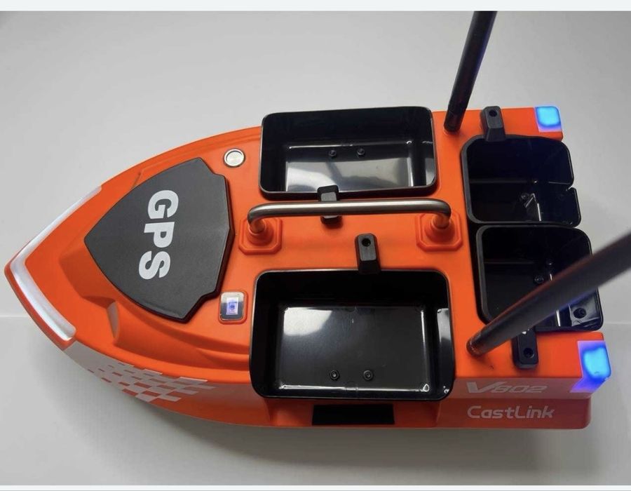 Карповый кораблик для рыбалки прикормочный Flytec V802 PRO GPS 12000MA