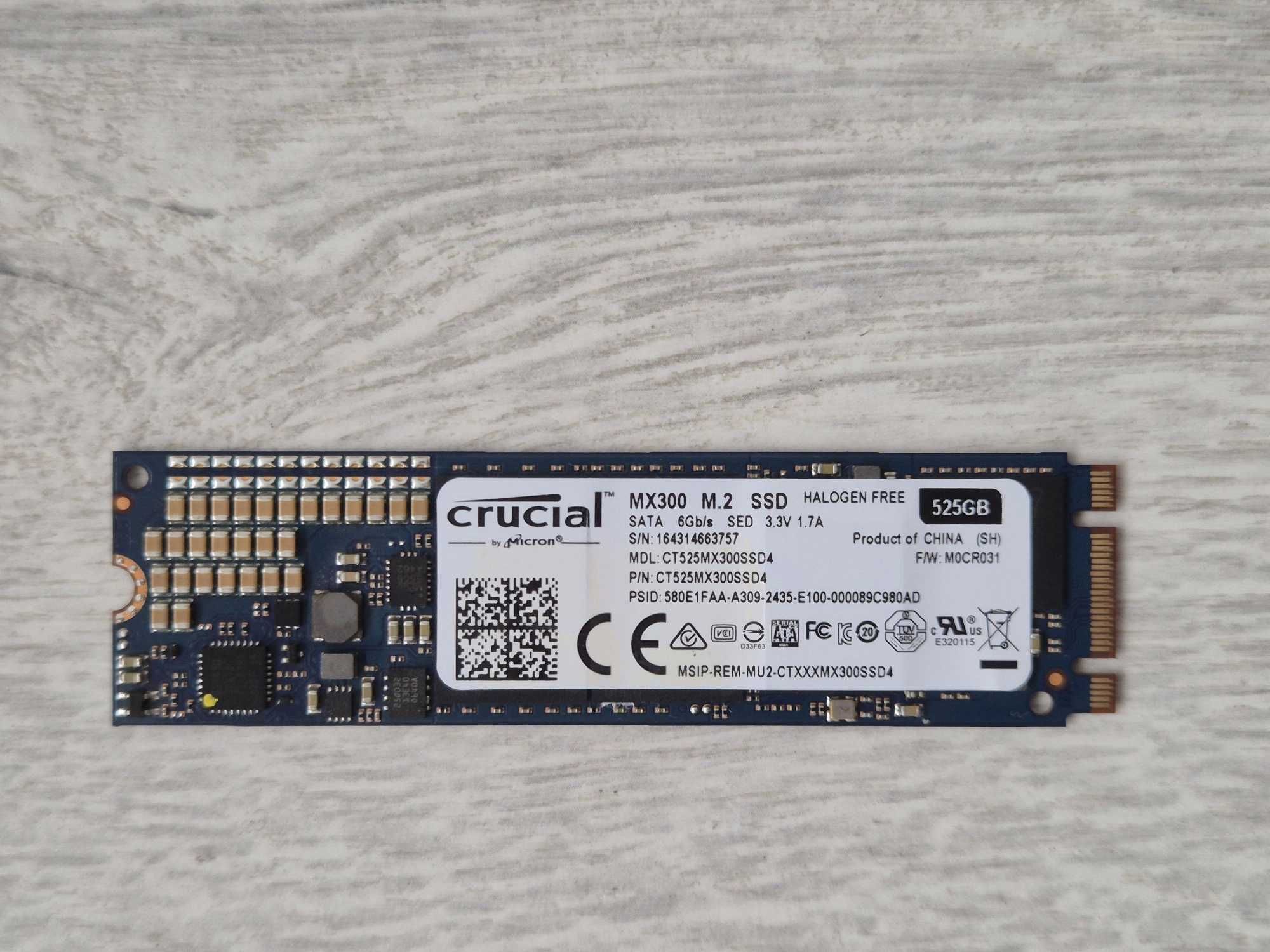 M.2 SSD диск 525GB Crucial MX300 (M.2 SATA). Trade-in