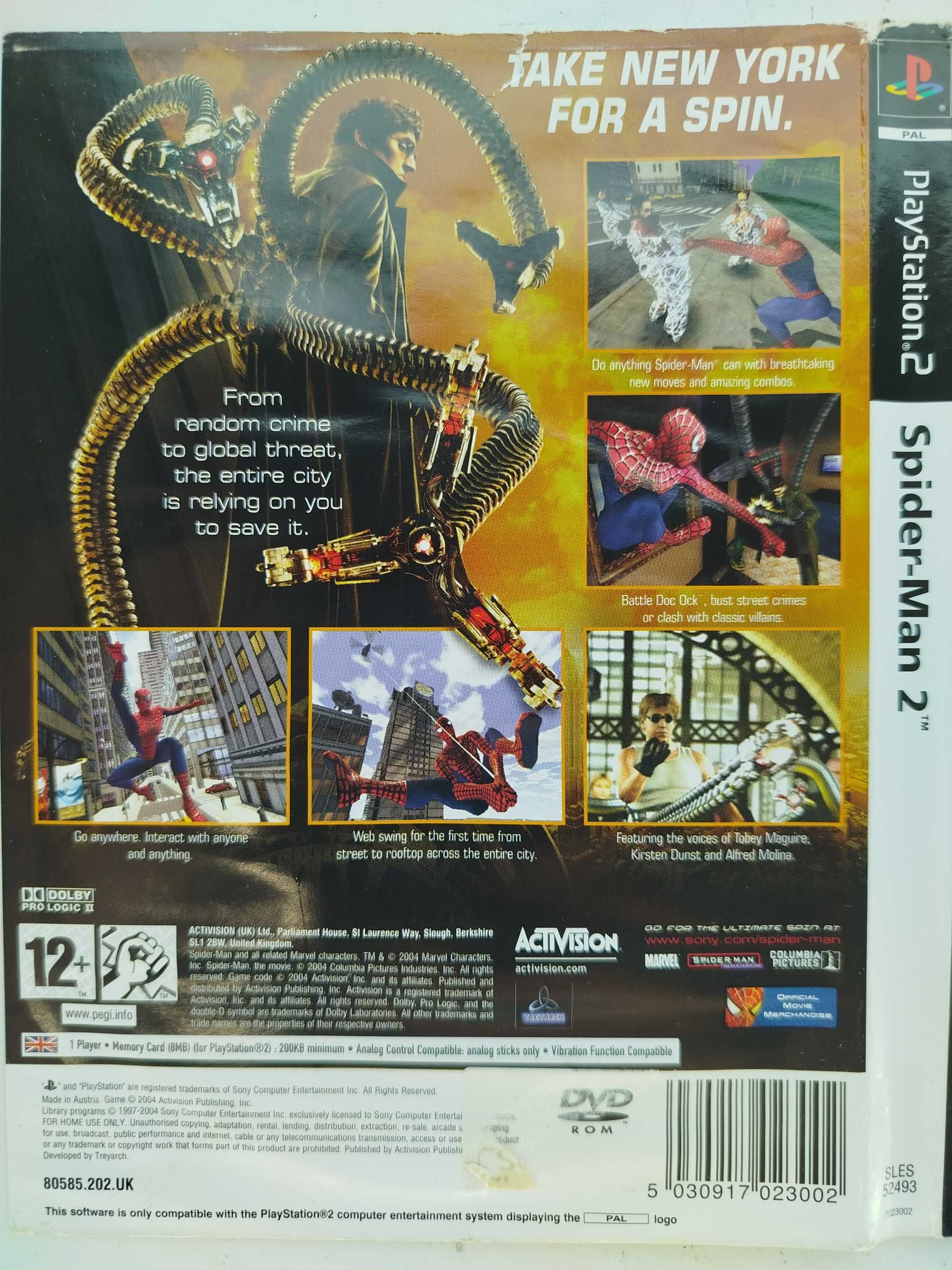 Gra Spider Man 2 PlayStation 2 play station