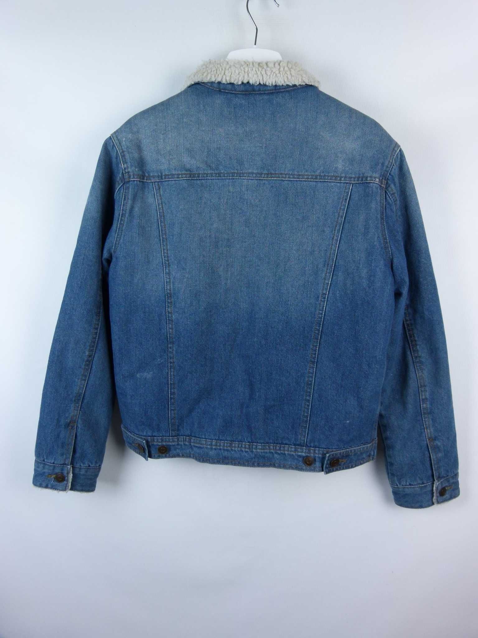 Cedar Wood State ocieplana kurtka jeans na futerku / S
