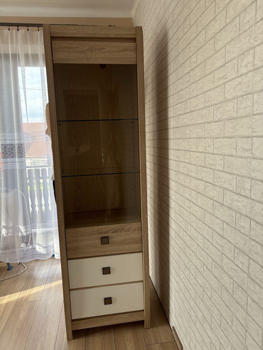 witryna stojąca dąb sonoma