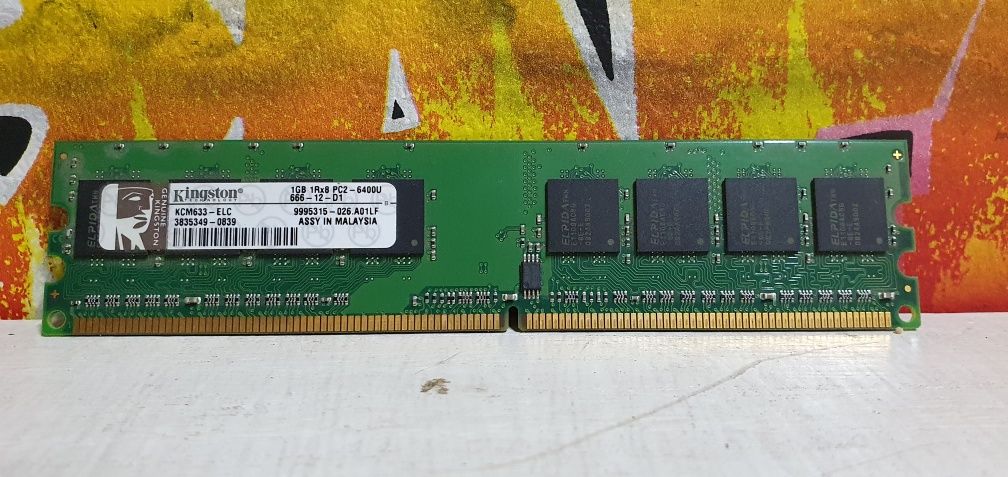Karty ram 1GB PC2 6400U Kingston Technology