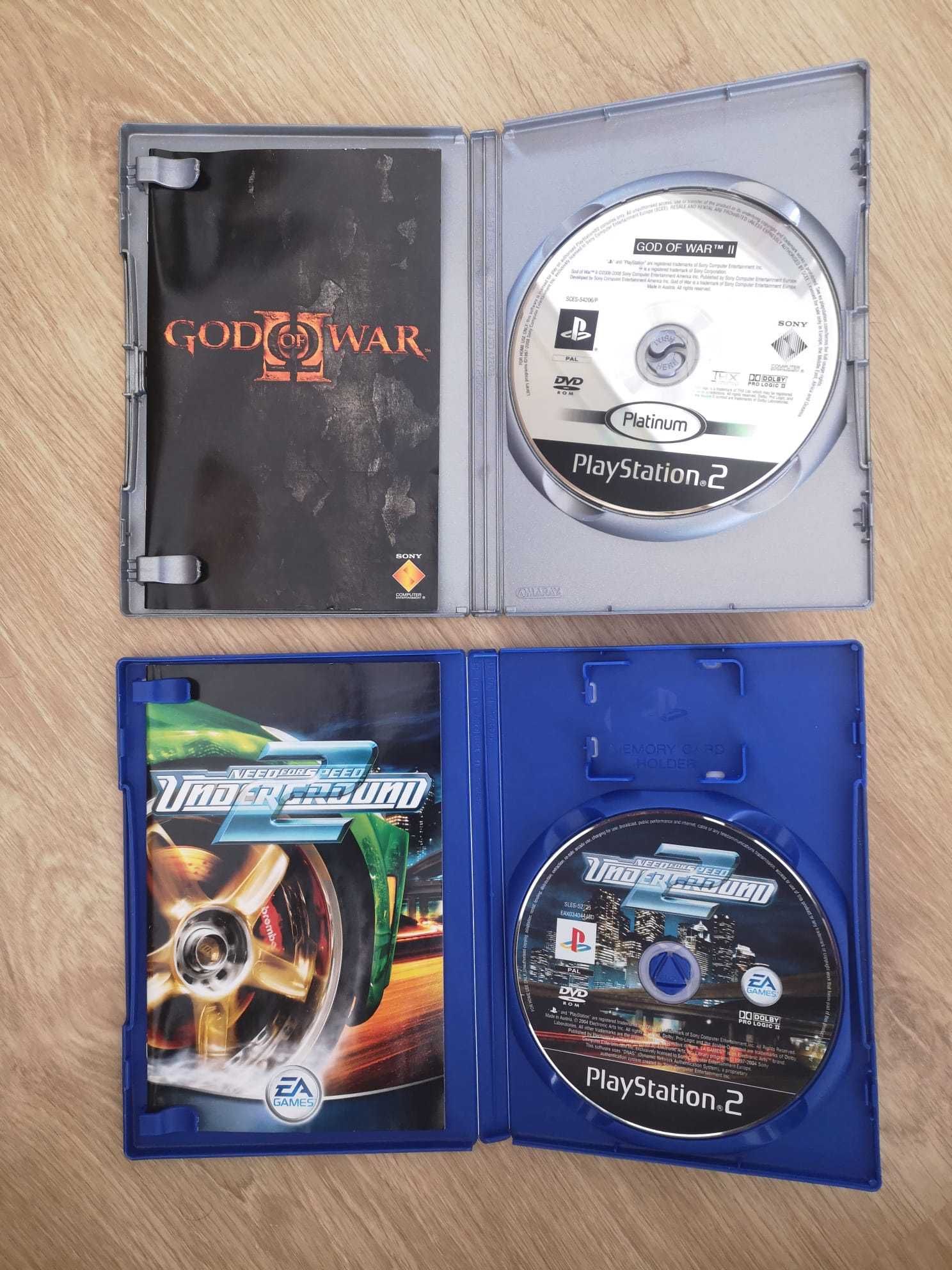 God of War 2 + Need for Speed Underground 2 para PS2