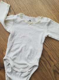 Body niemowlęce białe dla dziewczynki noworodka do chrztu r.56 wiosnę