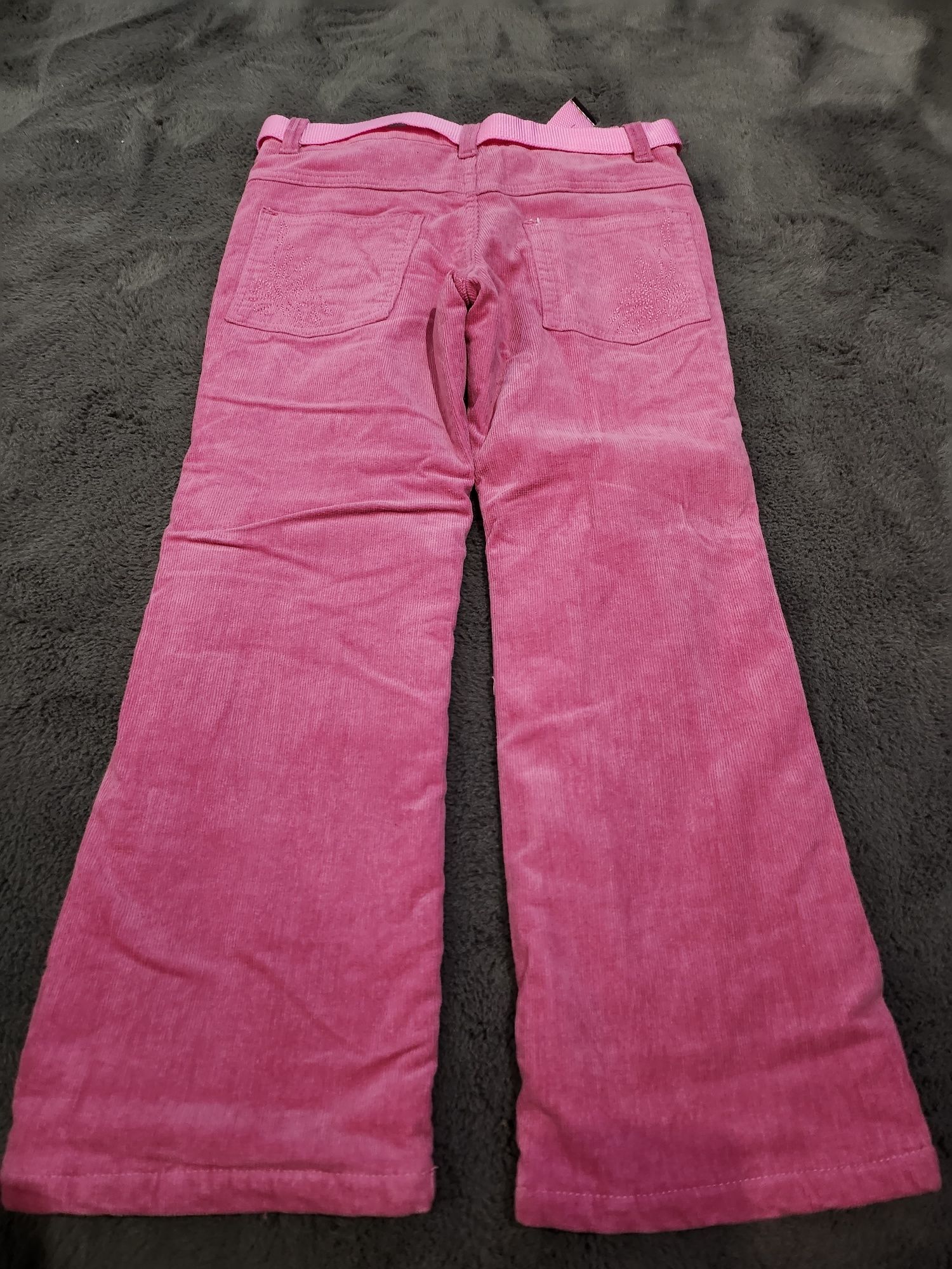 Ocieplane spodnie sztruksowe roz.128cm