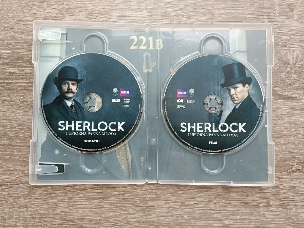 Serial DVD Sherlock sezon 1-4 + fil "Upiorna panna młoda"