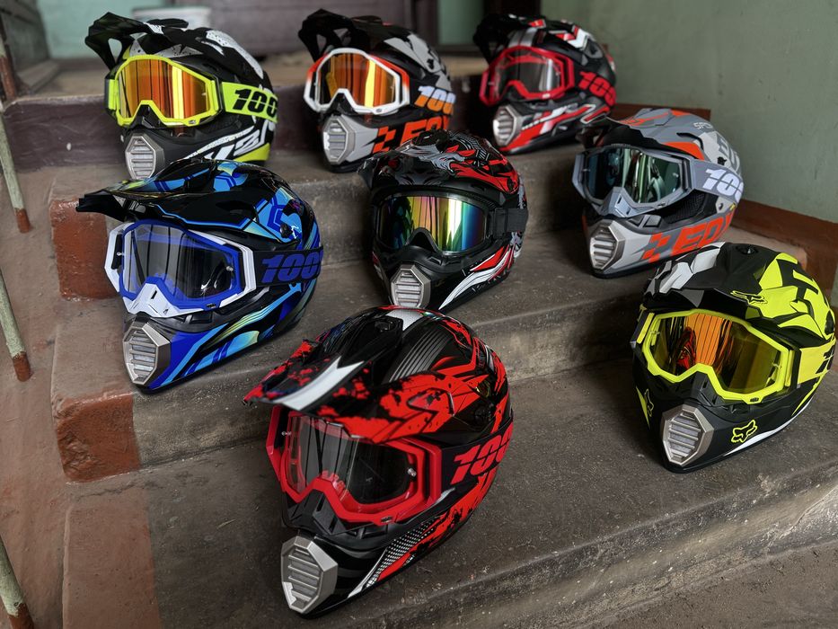 Мото шлем эндуро кроссовый