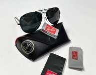 Новые солнцезащитные очки ray ban aviator авиатор оригинал черные