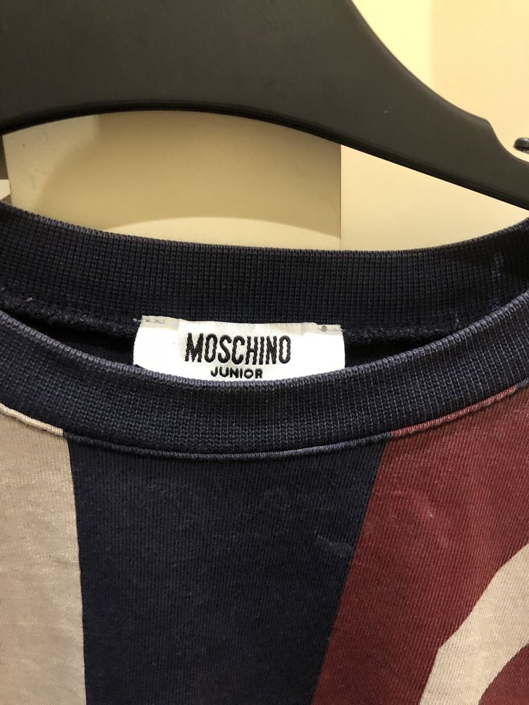 T-shirt long sleeve sweat Moschino original 8 9 14anos