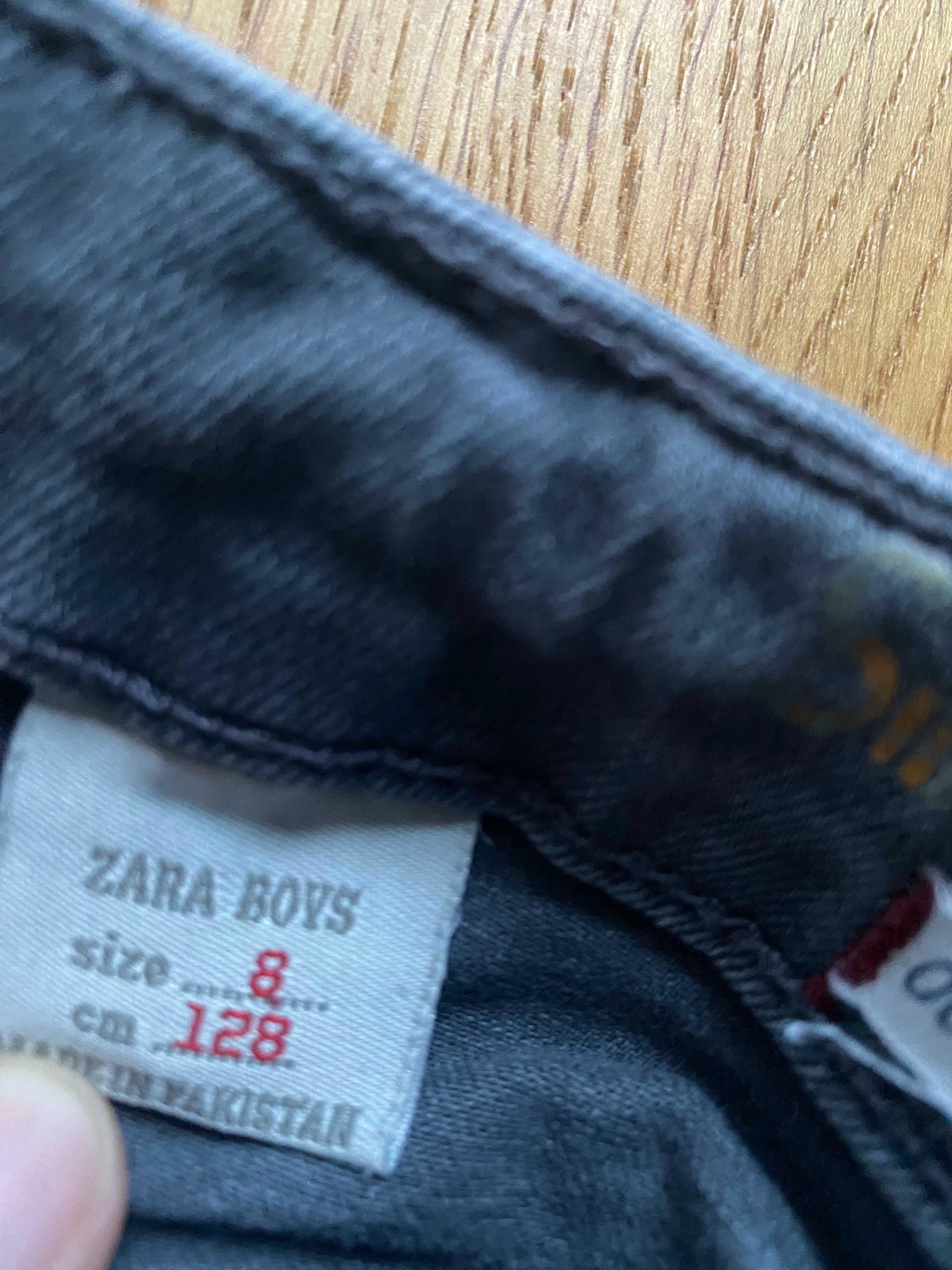 Spodnie ZARA chłopięce jeansowe rozmiar 128