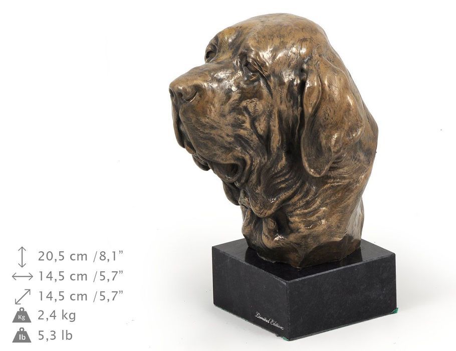 Fila Brasileiro głowa na kamieniu Art-Dog