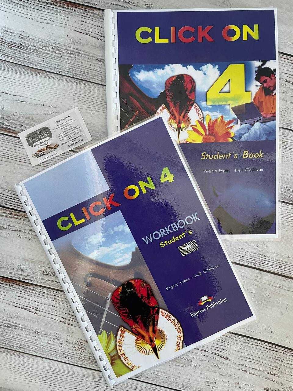 Комплект Click On 1,2,3,4 Student's Book + Work Book