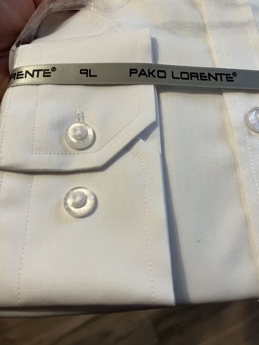 Pako Lorente koszula biała slim fit XXL