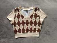 Top damski Shein S/36 w romby