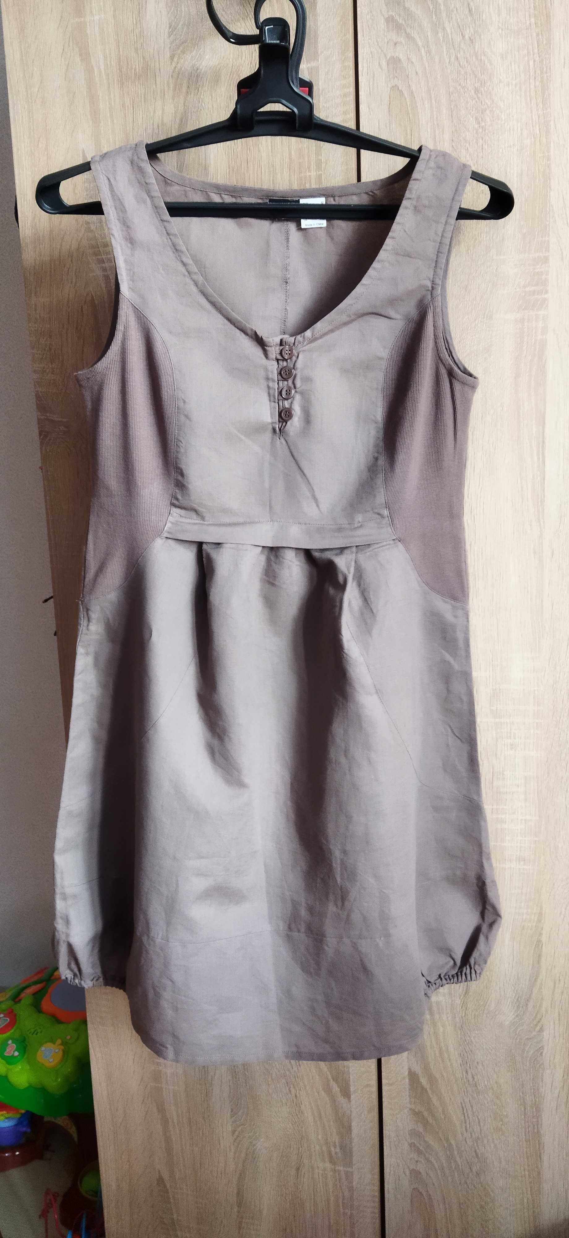 Сукня-сарафан лен 50 розмір (для вагітних)
