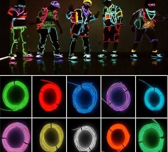 Fio / Luz Neon - Iluminação,Decoração Carros, Casa