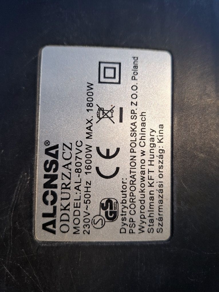 Odkurzacz Alonsa 1600W