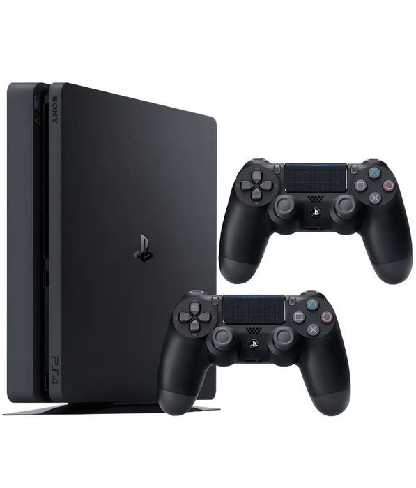 Консоль Sony PlayStation 4 SLIM 1TB Black + два  джойстика +діск GTA 5