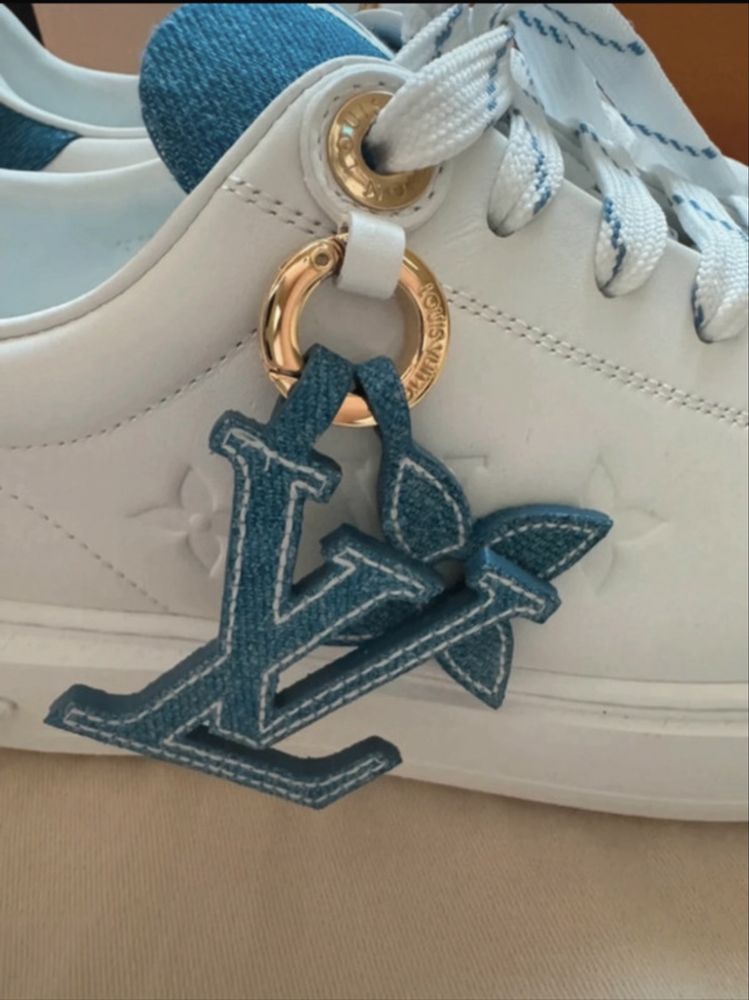 Louis Vuitton nowe, oryginalne, skórzane snikersy 38,5