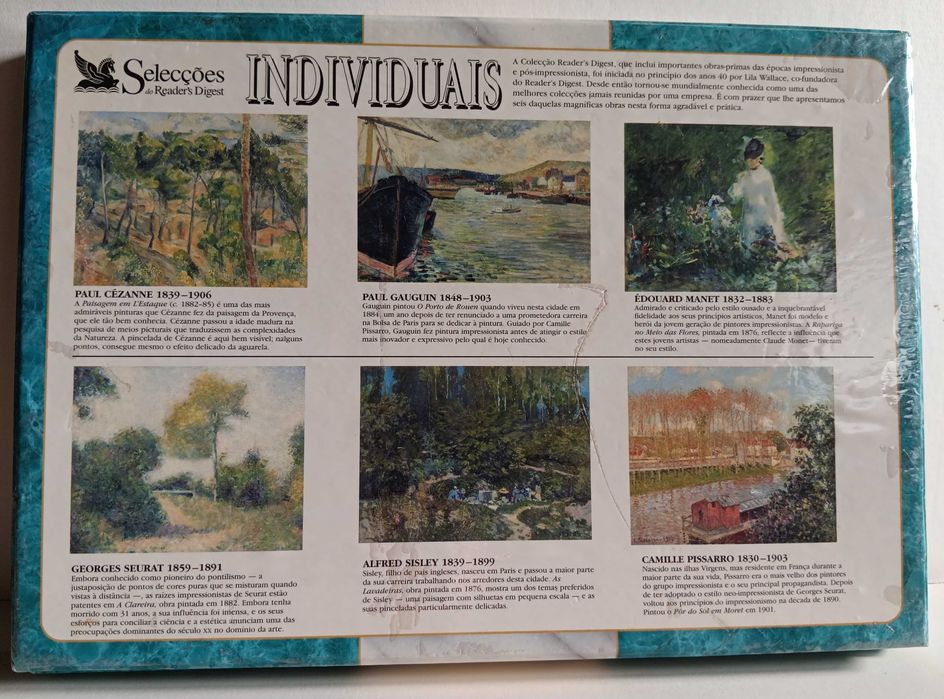 6 bases de mesa de impressionistas franceses