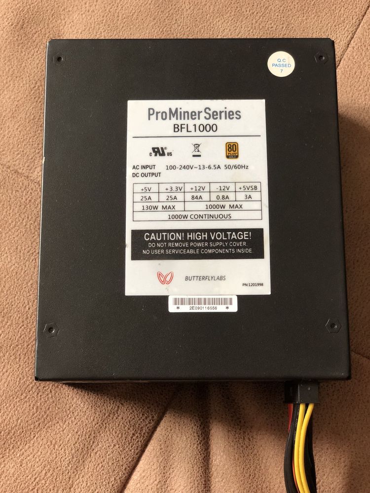 Блок живлення BUTTERFLYLABS Pro Miner Series BFL 1000