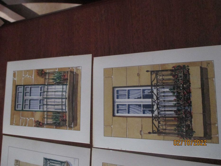 16 Postais c/ aguarelas de A. Borges - edi. da.C.M. de Carregal do Sal