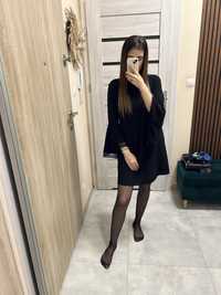 Sukienka Zara czarna basic boho M