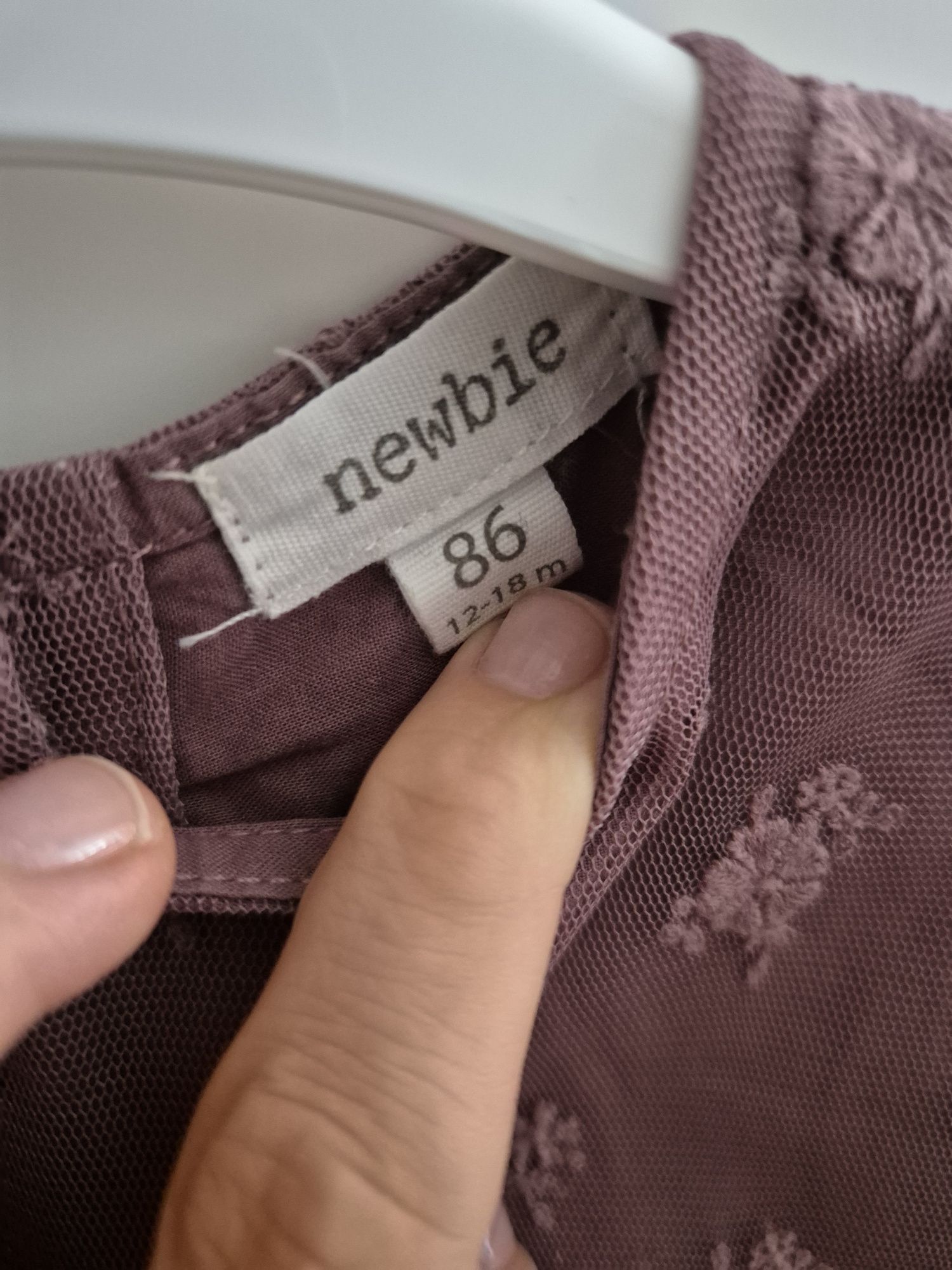Sukienka fioletowa NEWBIE r 86