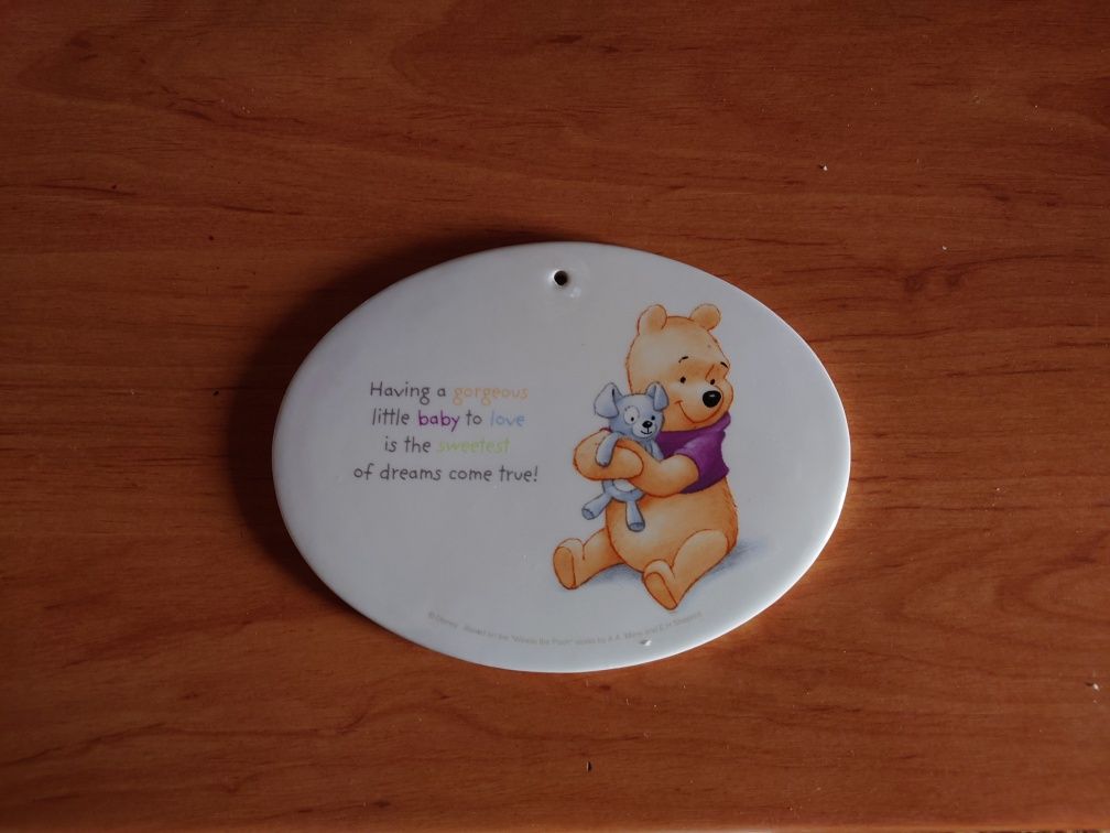 Вешалка табличка для детской двери Hallmark Disney Winnie the Pooh Ova