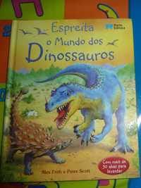 Livro Espreita o Mundo dos Dinossauros