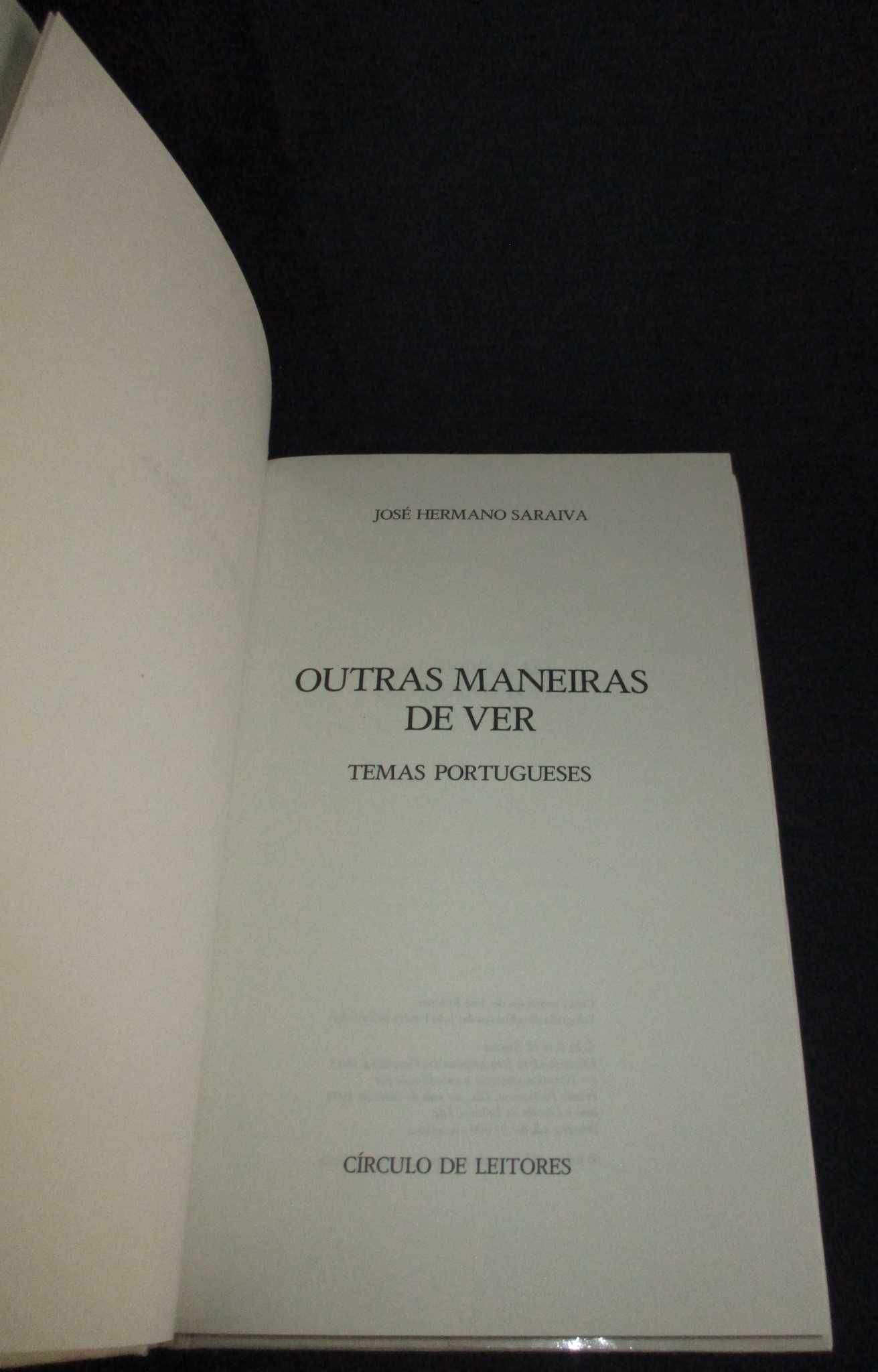 Livro Outras Maneiras de Ver José Hermano Saraiva