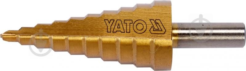 Качественное сверло ступенчатое по металлу YATO 4-22 мм конусное