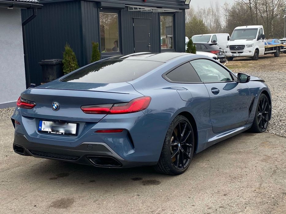 BMW Seria 8 840d xDrive Laser Carbon Dach Skóra MSport Headup Zarejestrowany w PL
