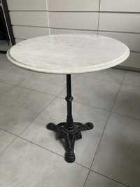 Marmurowy zeliwny stol okragly 60cm
