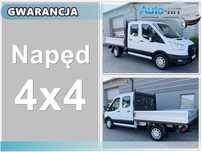 Ford Transit  Skrzynia Napęd 4x4 Doka 7 miejsc Brygadowy Klima HAK *Gwarancja