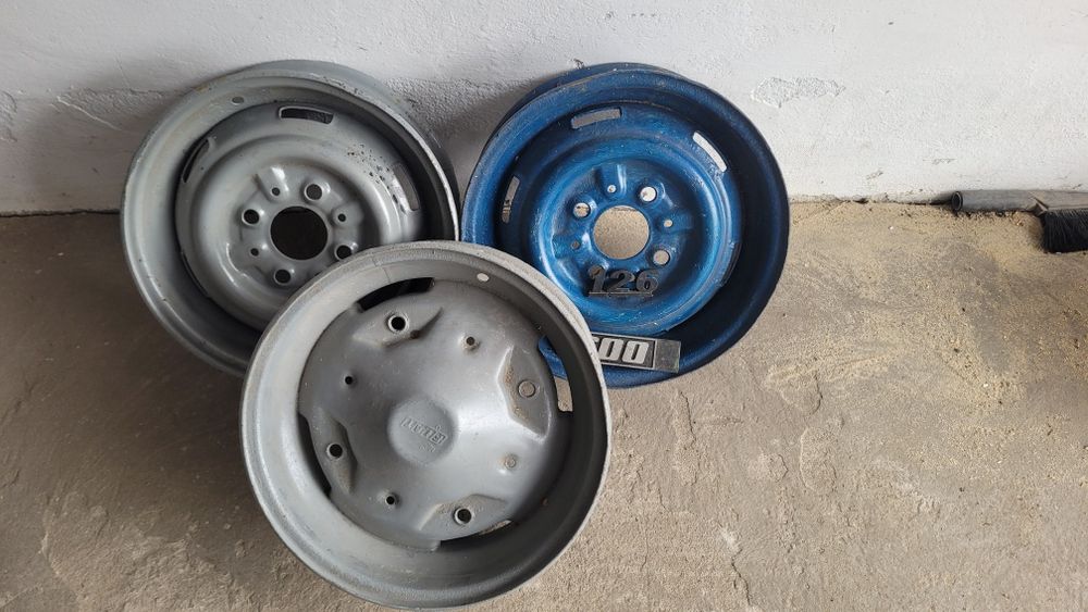 Felgi stalowe do fiata 126, "maluch"