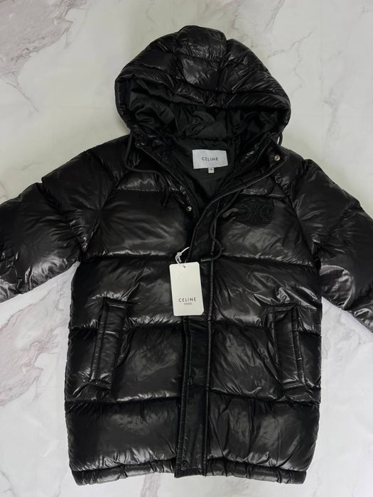 Пуховик Celine чорний люкс