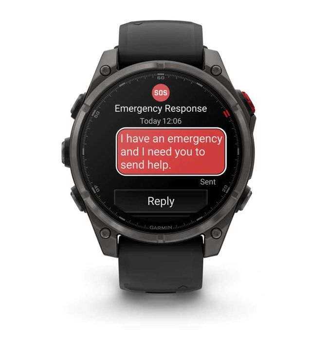 Годинник Garmin Fenix 8 Pro 47 mm AMOLED Sapphire Carbon grey DLC tit.