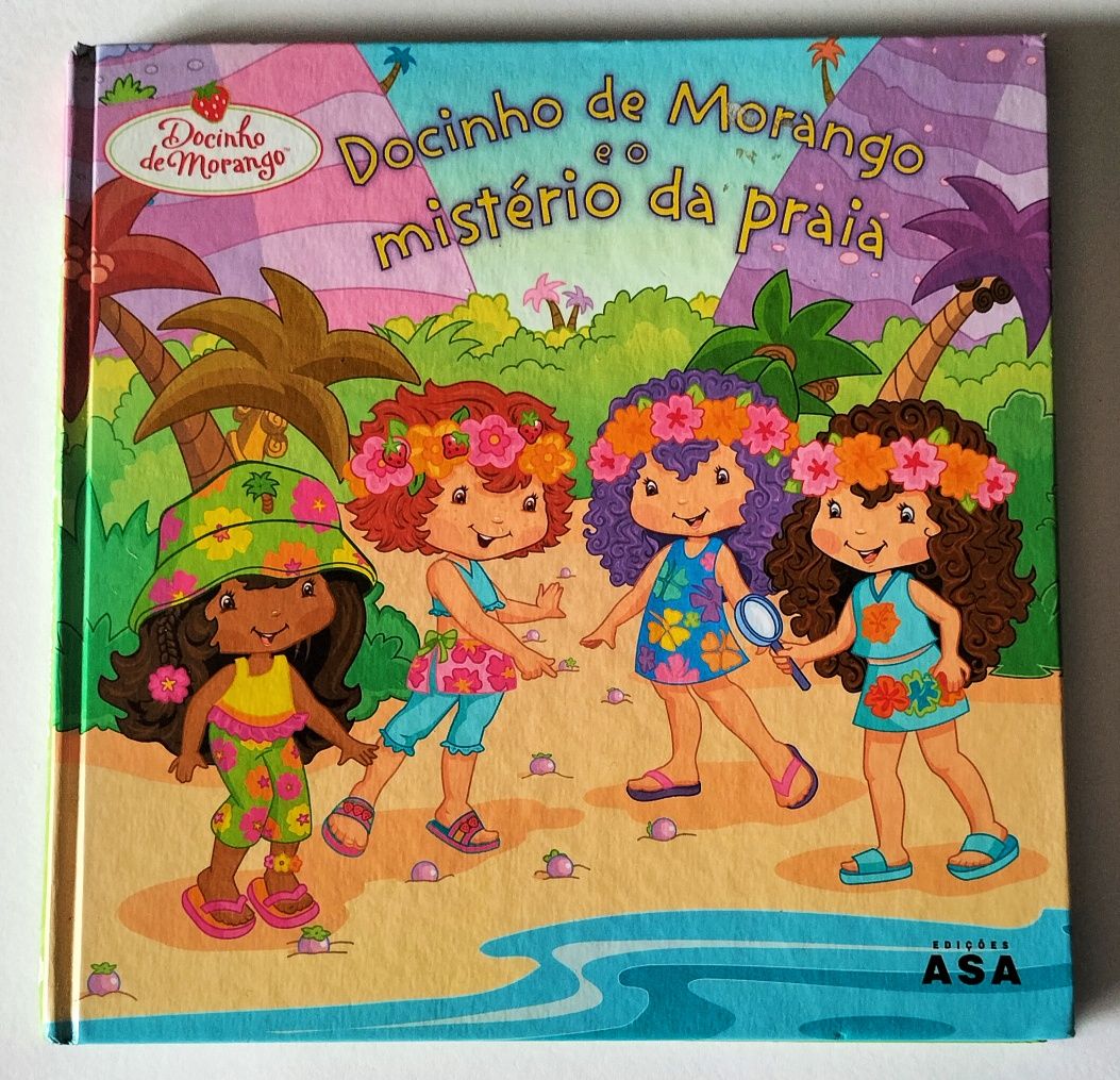 Livro "Docinho de Morango... e o Mistério na Praia, ASA