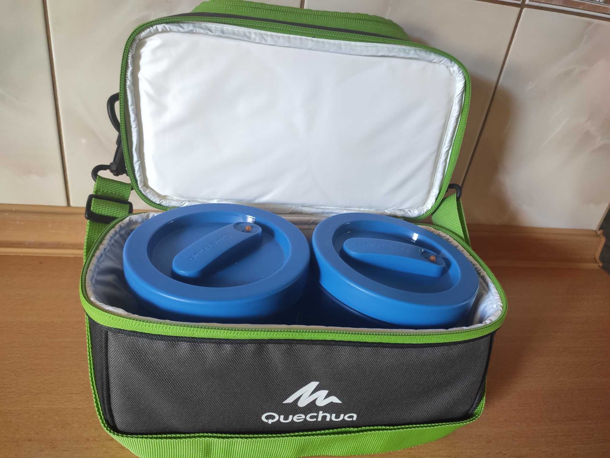 Torba QUECHUA Izotermiczna Dwa Pojemniki Lunchbox 4,4L. Nowa