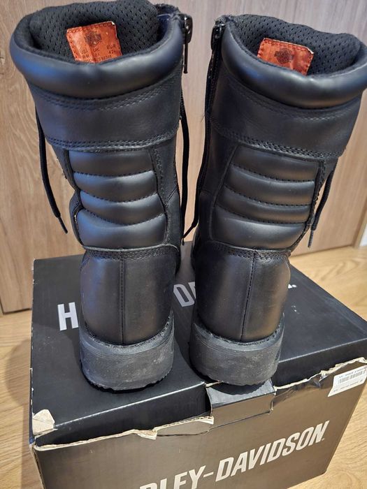 Botas masculinas autênticas Harley Davidson tamanho 42+.