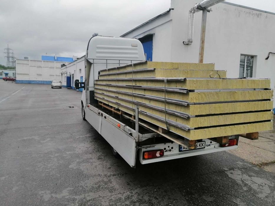 Сендвіч панелі стінові (Пінопласт, Вата, ППУ, PIR)