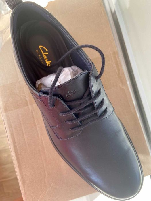 Чоловічі шкіряні туфлі Clark's , р. 41,5