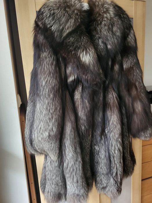 Piękne futro z lisa rozmiar XL