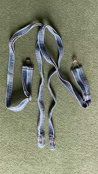 szelki do spodni do spódnicy jeans zapinane na guziki