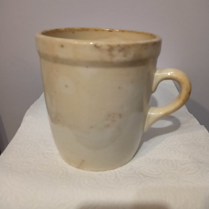 Włocławek garnek naczynie kamionka PRL vintage 14cm